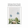 Hydrangea Flower Threader Earrings 925 Sterling Silver - Image 2