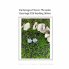 Hydrangea Flower Threader Earrings 925 Sterling Silver