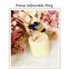 Small Pansy flower, Adjustable Ring - Image 2